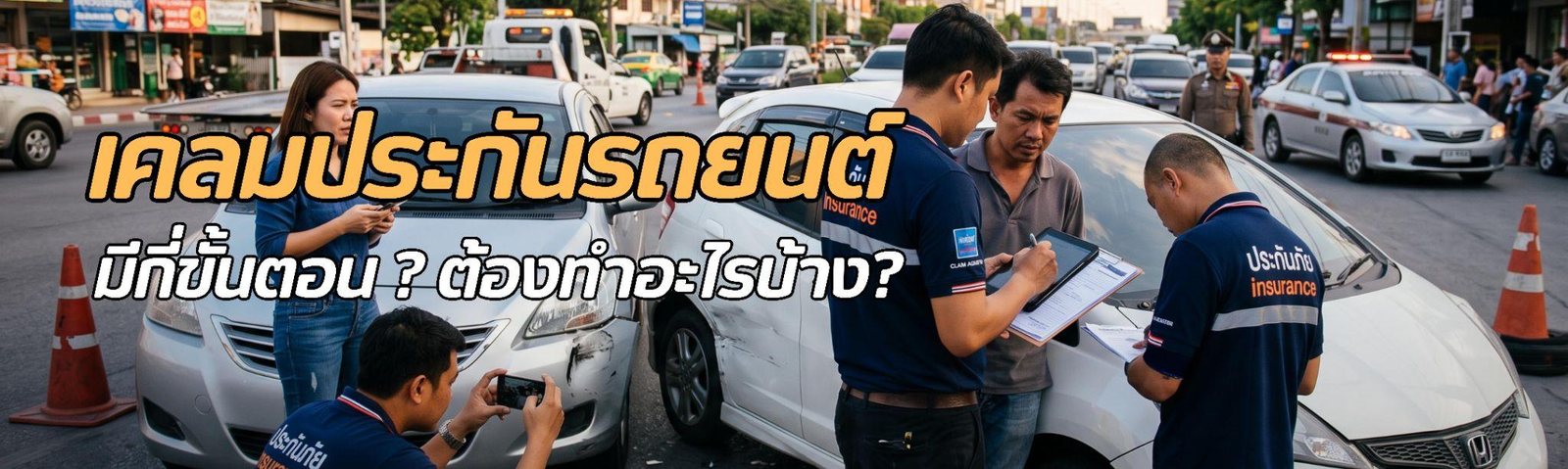 วิธีเคลมประกันรถยนต์ ขั้นตอนที่ควรรู้เมื่อเกิดอุบัติเหตุ ต้องทำอย่างไรบ้าง?